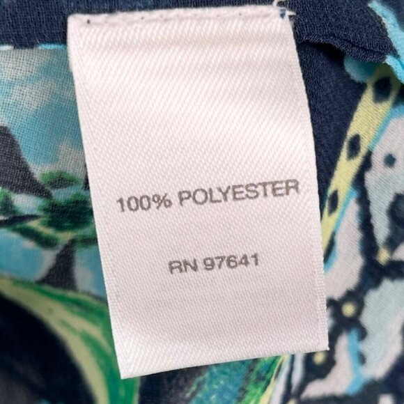 J. Jill Medium Floral Tunic Cover Up Beach Vacation Gauzy Sheer - Picture 6 of 6